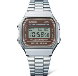 Relógio Unisex Casio A168WA-5AYDF Vintage – Prata - Imagem 1