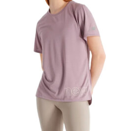 Camiseta New Balance Feminino Poly Tee Sport Essentials XS Roxo – WT43207ICW - Imagem 1