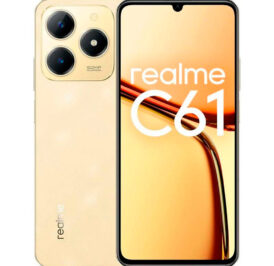 Smartphone realme C61 RMX3930(BR) Dual SIM 4GB+128GB 6.78″ OS 14 – Sparkle Gold 631011003719 - Imagem 1