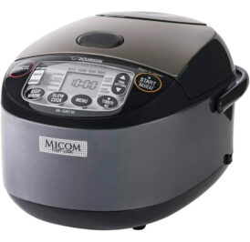 Panela Elétrica de Arroz Zojirushi NL-GAC10BM Umami Micom 5.5 Xícaras 1L 110V - Preto Metálico - Imagem 1