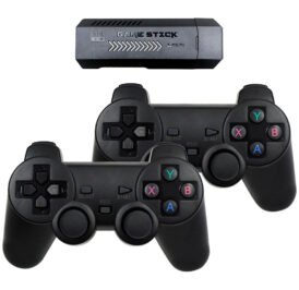 Console Game Stick X2+ 64GB +10000 Jogos 2 Controles - Preto - Imagem 1