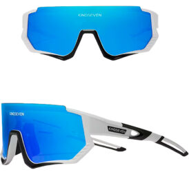 Óculos KINGSEVEN Unissex LS-910 Pro Googgles Branco/Azul - Imagem 1
