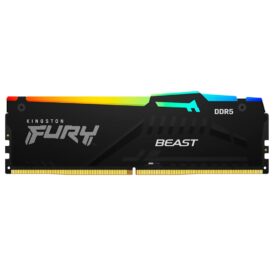 Memória RAM Kingston DDR5 8GB 6000MHz Black RGB Fury Beast – KF560C36BBEA-8 - Imagem 1