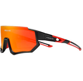 Óculos KINGSEVEN Unissex LS-910 Pro Googgles Preto/Vermelho - Imagem 1
