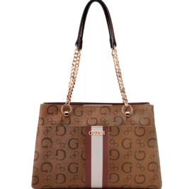 Bolsa Guess Brecken Satchel HG943206 Cocoa - Imagem 1