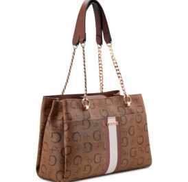 Bolsa Guess Brecken Satchel HG943206 Cocoa - Imagem 2