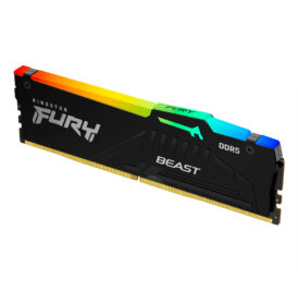 Memória RAM Kingston DDR5 32GB 6400MHz Black RGB Fury Beast – KF564C32BBEA-32 - Imagem 2
