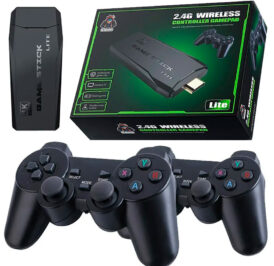 Console Game Stick Lite 4K 1000 Jogos 2 Controles Sem Fio - Preto - Imagem 1