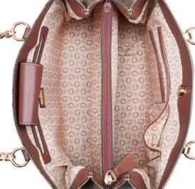 Bolsa Guess Brecken Satchel HG943206 Cocoa - Imagem 3