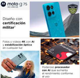 Smartphone Motorola Moto G75 5G XT2437-2 Dual SIM 4+256GB 6.78″ - Relucent Blue - Imagem 12