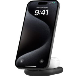 Carregador Wireless Belkin WIZ028VFBK 2-IN-1 15W Boostcharge Magsafe Qi2 - Preto - Imagem 2