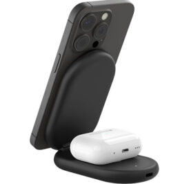 Carregador Wireless Belkin WIZ028VFBK 2-IN-1 15W Boostcharge Magsafe Qi2 - Preto - Imagem 3