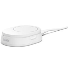 Suporte Magnético de Carga Wireless Belkin WIA008vfWH BoostCharge Pro 15W Qi2 Magsafe – Branco - Imagem 5