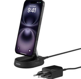 Suporte Magnético de Carga Wireless Belkin WIA008VFBK BoostCharge Pro 15W Qi2 Magsafe - Preto - Imagem 2