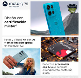 Smartphone Motorola Moto G75 5G XT2437-2 Dual SIM 8+256GB 6.78″ - Charcoal Gray - Imagem 7