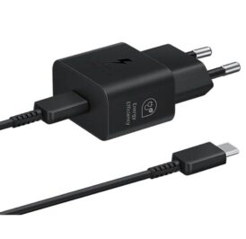 Carregador de Parede Samsung EP-T2510XBEGGB USB-C 25W/5A 100-240W+ Cabo USB-C - Preto - Imagem 1