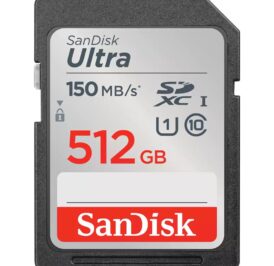 Cartão de Memória SanDisk Ultra SDHC 512GB 150 MB/s Classe 10 – SDSDUNC-512G-GN6IN - Imagem 1