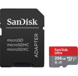 Cartão de Memória Micro SD SanDisk Ultra SDXC 256GB 150 MB/s – SDSQUAC-256G-GN6MA - Imagem 1
