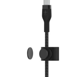 Cabo Belkin BoostCharge Pro Flex 2M USB-C/Lightning Trançado Silicone Preto - CAA011BT2MBK - Imagem 4