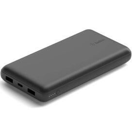 Carregador Portátil Belkin BoostCharge 3 Portas 20.000 mAh + Cabo USB-A/USB-C Preto - BPB012BTBK - Imagem 5