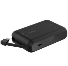 Carregador Portátil Belkin BoostCharge 10.000 mAh Cabo Integrado USB-C Preto - BPB021FQBK - Imagem 5