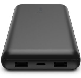 Carregador Portátil Belkin BoostCharge 3 Portas 20.000 mAh + Cabo USB-A/USB-C Preto - BPB012BTBK - Imagem 3