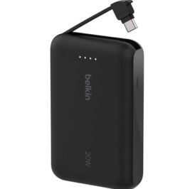 Carregador Portátil Belkin BoostCharge 10.000 mAh Cabo Integrado USB-C Preto - BPB021FQBK - Imagem 2