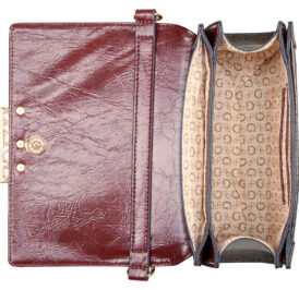 Bolsa Guess Crossbody AG949214 Marron Escuro/Vinho - Imagem 4