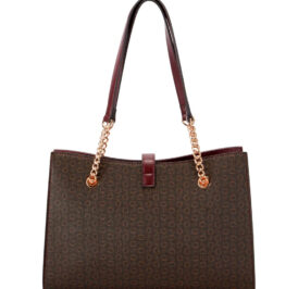Bolsa Guess Satchel SG948006 Marron Escuro - Imagem 3