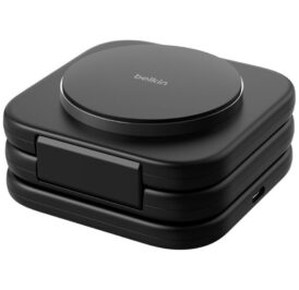 Carregador Wireless Magnético Belkin 3-IN-1 para Viagem QI2 Preto - WIZ024VFBK - Imagem 4