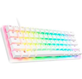 Teclado Razer Huntsman V3 Pro Mini 60% RGB USB Esports Gaming US Branco - RZ03-04991800-R3U1 - Imagem 3