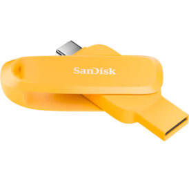 Pendrive SanDisk G46 Ultra Dual Phone USB-C/USB-A 128GB – Amarelo SDDDC6 - Imagem 3