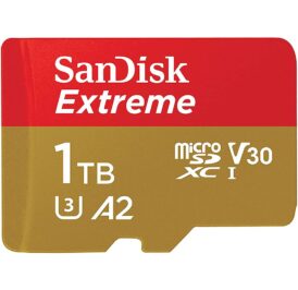 Cartão de Memória SanDisk Micro SDXC Extreme 1TB 190MB/s – SDSQXAV-1T00-GN6MA 190MB/S - Imagem 1