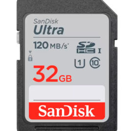 Cartão de Memória SanDisk Ultra SDXC 32GB 120 MB/s Classe 10 – SDSDUN4-032G-GN6IN - Imagem 1