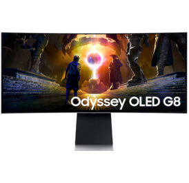 Monitor Curvo Samsung Odyssey G8 G85SD 34” OLED Ultra-WQHD 175Hz 0.03Ms 1800R HDR10+ - Imagem 1