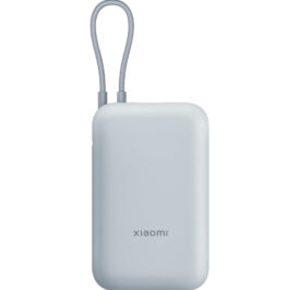 Carregador Portátil Xiaomi Power Bank 10000 mAh USB / USB-C(Cabo Integrado) Ice Blue - GL 58478-BHR9073GL-P15ZM - Imagem 1