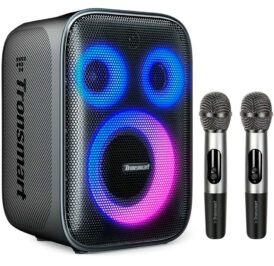 Speaker Tronsmart Halo 200 com Microfones Duplos Bluetooth 120W IPX4 Preto - 968234 - Imagem 1