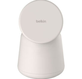 Carregador Wireless Belkin WIZ020vfH37 2-IN-1 15W Magsafe Stand iPhone-Watch - Branco - Imagem 1