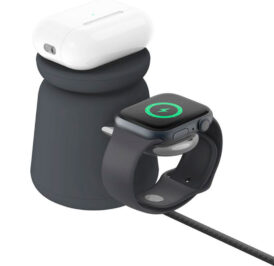 Carregador Wireless Belkin WIZ020VFH36 2-IN-1 15W Magsafe Stand iPhone-Watch - Preto - Imagem 4