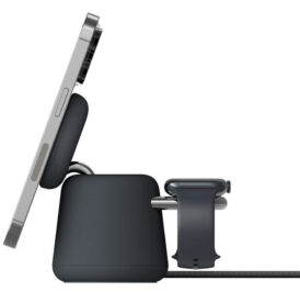 Carregador Wireless Belkin WIZ020VFH36 2-IN-1 15W Magsafe Stand iPhone-Watch - Preto - Imagem 3