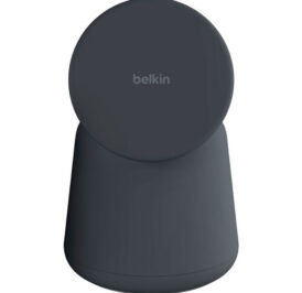 Carregador Wireless Belkin WIZ020VFH36 2-IN-1 15W Magsafe Stand iPhone-Watch - Preto - Imagem 1