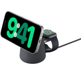 Carregador Wireless Belkin WIZ020VFH36 2-IN-1 15W Magsafe Stand iPhone-Watch - Preto - Imagem 6