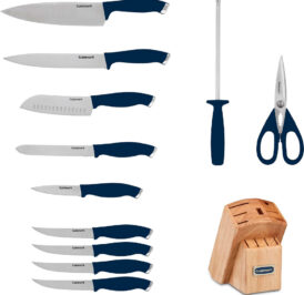 Jogo de Facas com Bloco Cuisinart C77SSN-12P Classic Colorpro Collection Azul Marinho - 12 Peças - Imagem 2