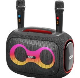 Speaker Joog Pair 1000 com 2 Microfone 130W IPX6 TWS Cinza + Tripé HS-01 - Imagem 3