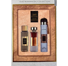 Kit Perfume Ard Al Zaafaran Gift Set Oud Romancea EDP 100ML 3 Peças - Imagem 1