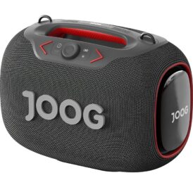 Speaker Joog Pair 1000 com 2 Microfone 130W IPX6 TWS Cinza + Tripé HS-01 - Imagem 2