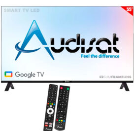 Smart TV Audisat AD-55GO 55″ 4K Ultra HD Google TV (2026) 2 Controles - Imagem 1