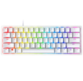 Teclado Gamer Razer Huntsman Mini Mercury USB 60%KB Clicky Purple - RZ03-03393300-R3U1 - Imagem 1