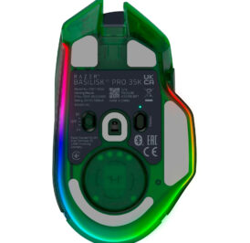 Mouse Gamer Sem Fio Razer Basilisk V3 Pro 35K Phantom Green Nasa - RZ01-05240300-R3U1 - Imagem 4