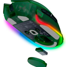 Mouse Gamer Sem Fio Razer Basilisk V3 Pro 35K Phantom Green Nasa - RZ01-05240300-R3U1 - Imagem 3